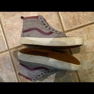 Vans Purple and Gray Hightops 9.5 Womens